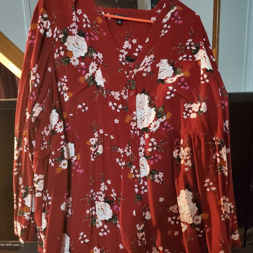 Long sleeve baby doll top